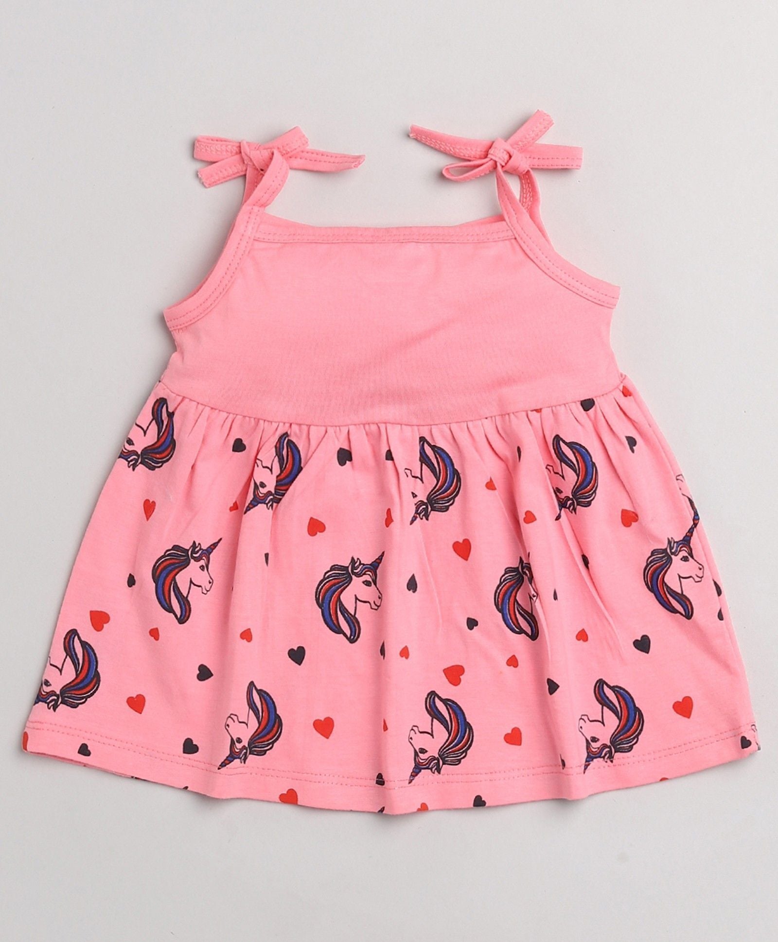 Mars Infiniti Baby Girls Casual Top Panty (Pink_Green_Blue)