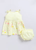 Mars Infiniti Baby Girls Casual Dress Panty (Lemon Yellow)