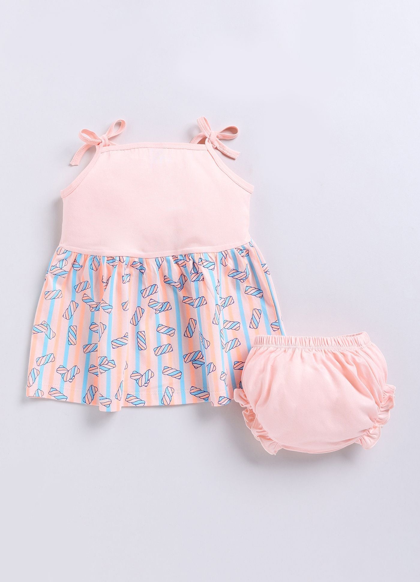 Mars Infiniti Baby Girls Casual Top Panty (lemon yellow, light green, peach)