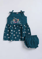 Mars Infiniti Baby Girls Casual Dress Panty (Dark Green)