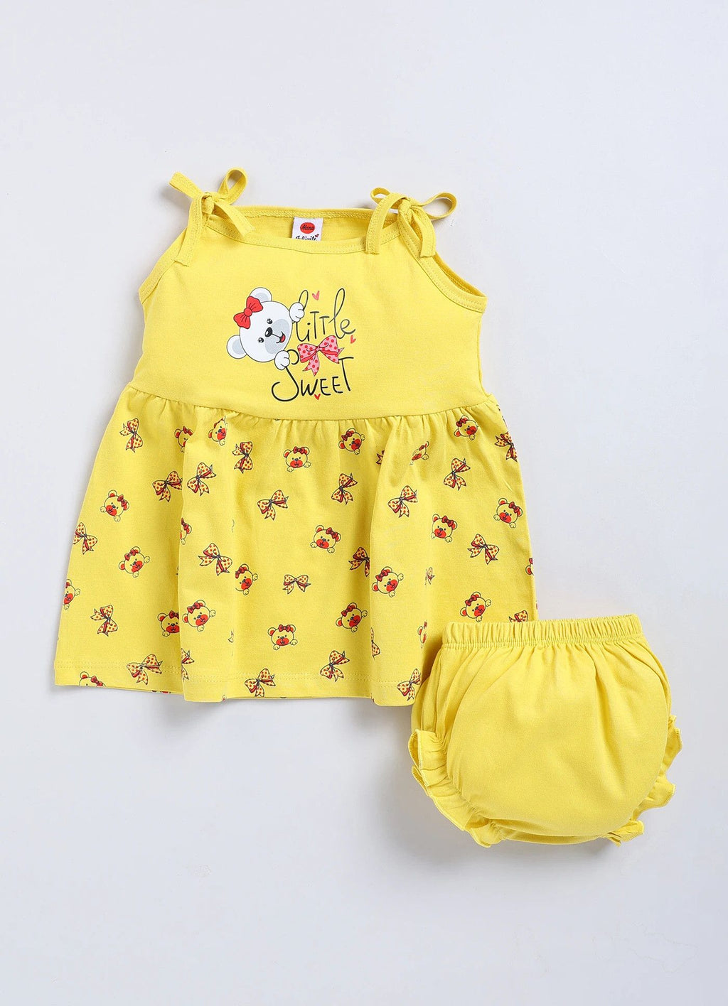 Mars Infiniti Baby Girls Casual Top Panty (Dark Green, Mustard Yellow, Deep Red)