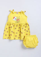 Mars Infiniti Baby Girls Casual Dress Panty (Mustard Yellow)