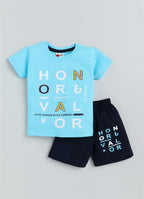 Mars Infiniti Boys Pure Cotton Half Sleeve T-shirt & Shorts Set