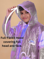 Mars Infiniti Graphic Print Unisex Raincoat set and Pant set, Violet, pack of 1, PVC Plastic Raincoat
