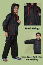 Mars Infiniti Solid Raincoat and Pant Set, Black, Pack of 1, Polyester Raincoat