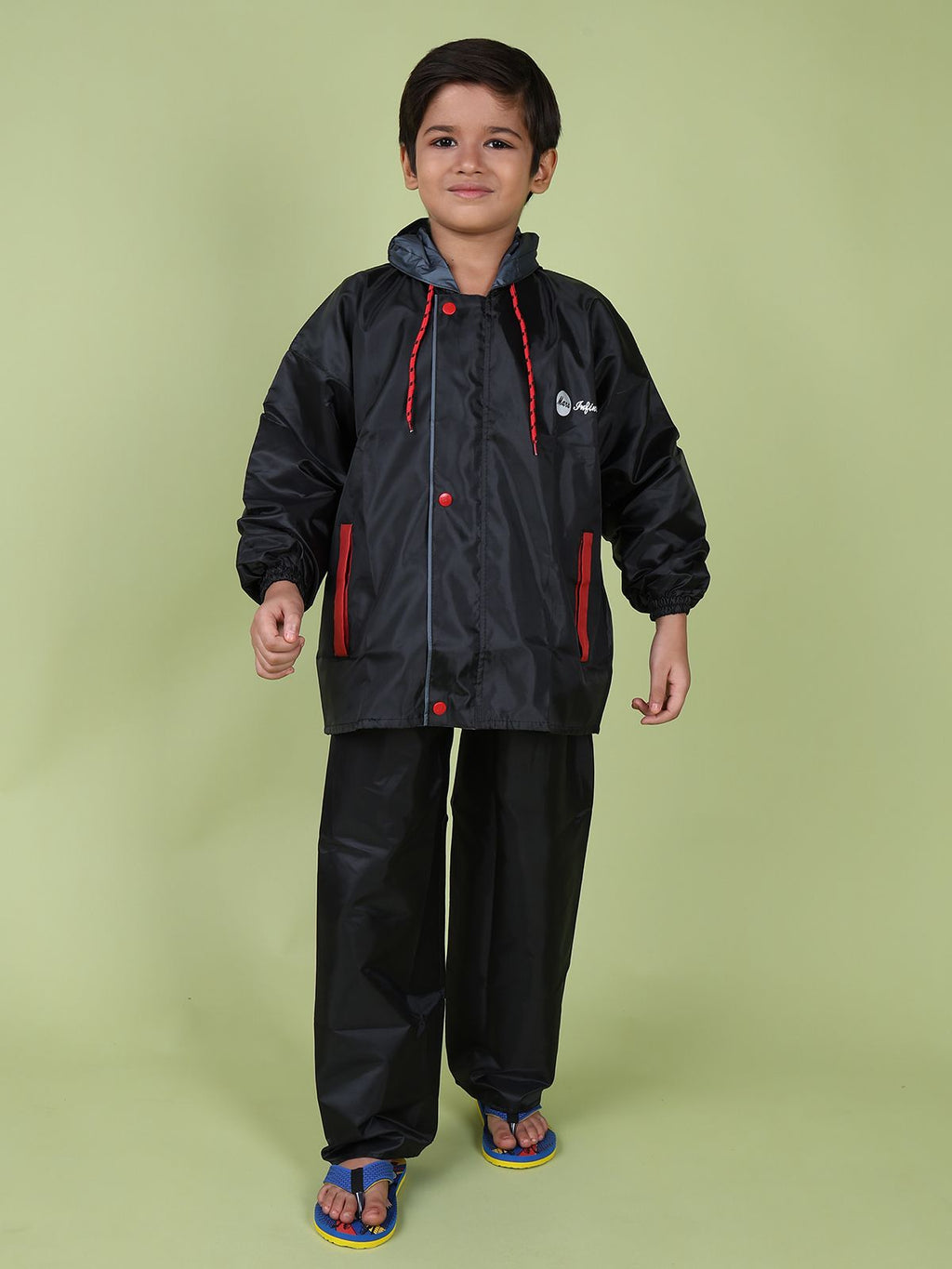 Mars Infiniti Solid Raincoat and Pant Set, Black, Pack of 1, Polyester Raincoat