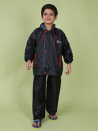 Mars Infiniti Solid Raincoat and Pant Set, Black, Pack of 1, Polyester Raincoat