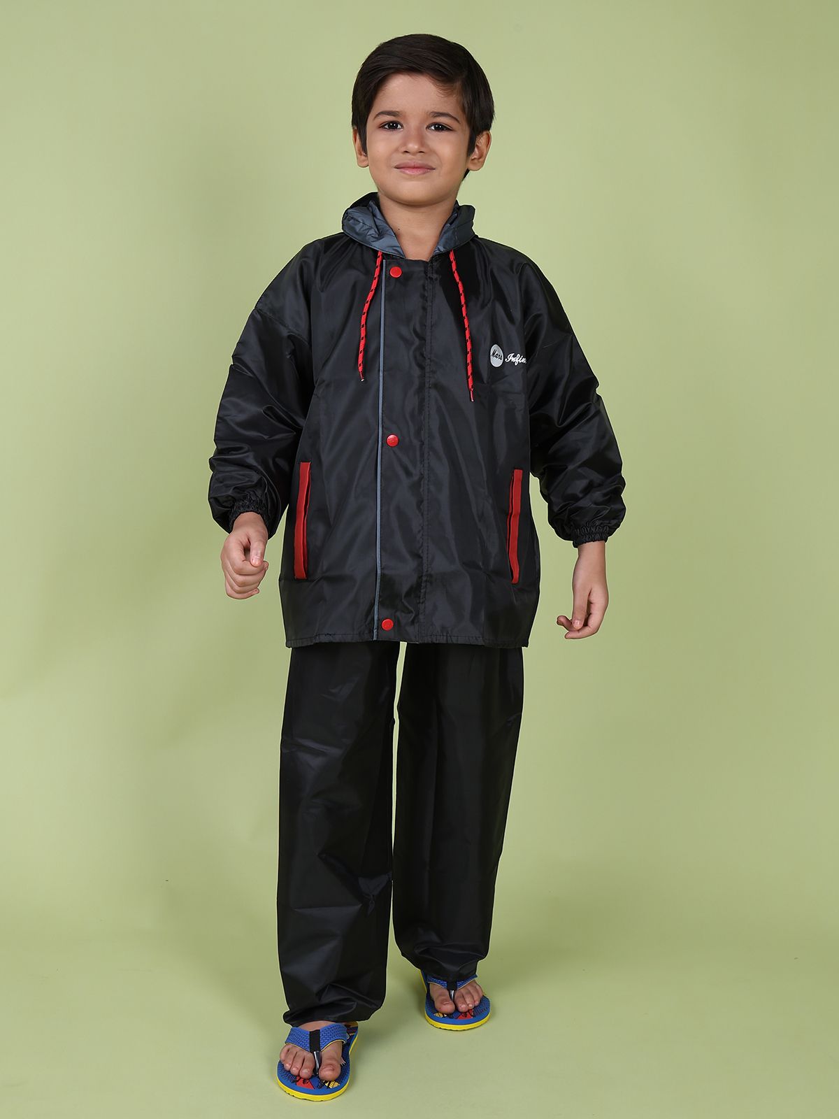 Mars Infiniti Solid Raincoat and Pant Set, Black, Pack of 1, Polyester Raincoat