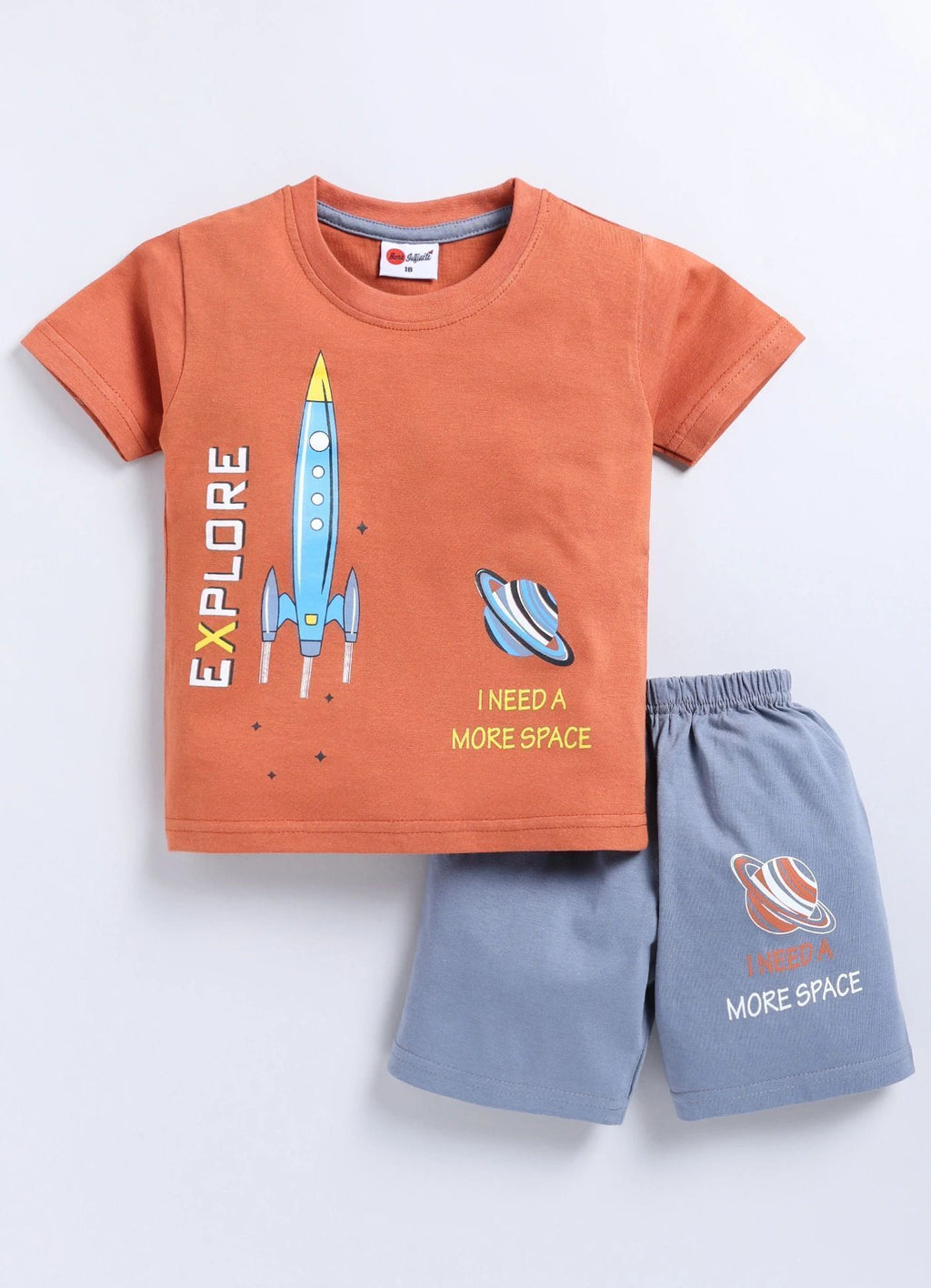Mars Infiniti Boys Casual T-shirt Shorts (Purple, Green, Orange)