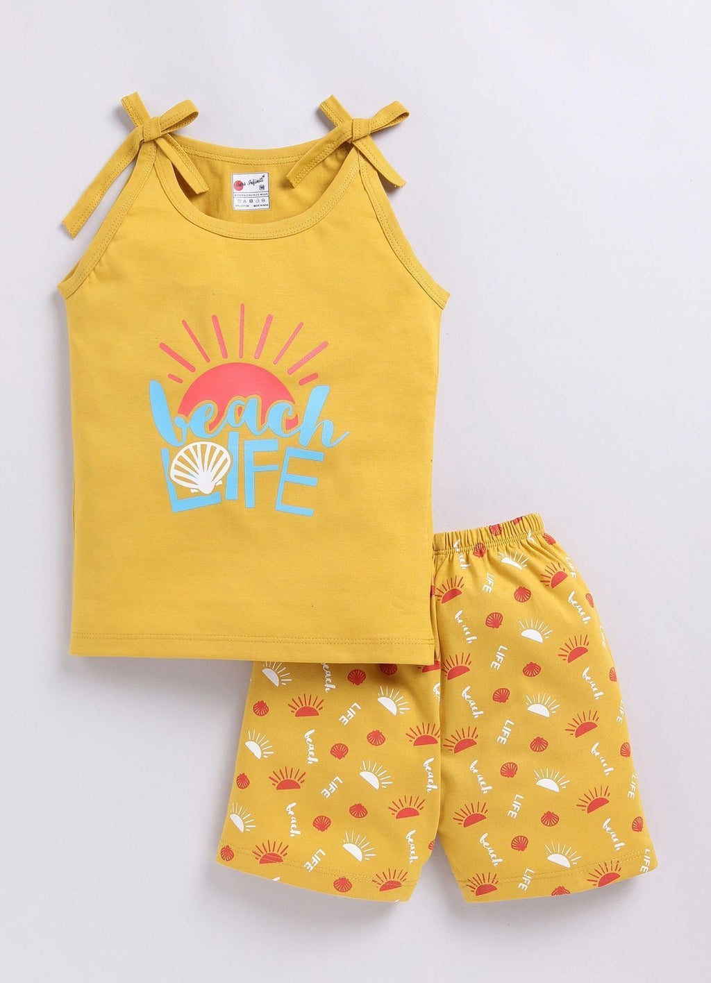 Mars Infiniti Baby Boys & Baby Girls Casual Vest Shorts (Red, Sky Blue, Yellow)