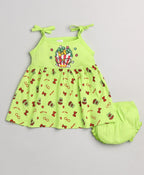 Mars Infiniti Baby Girls Casual Dress Panty (Green, Pack of 1)