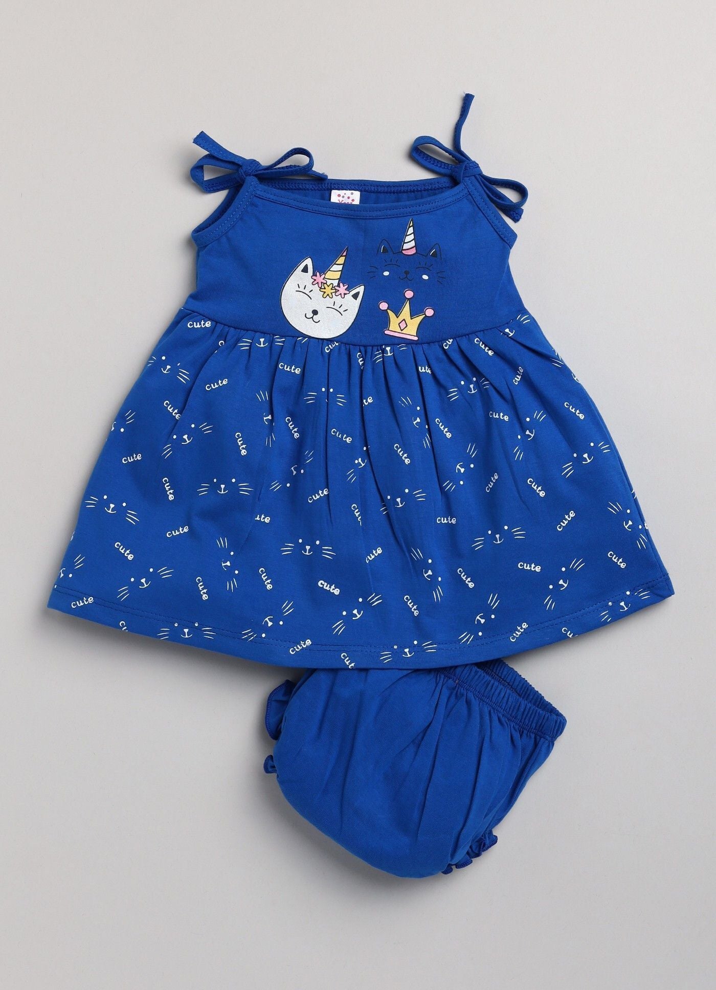 Mars Infiniti Baby Girls Casual Top Panty (Red_Blue_Yellow)