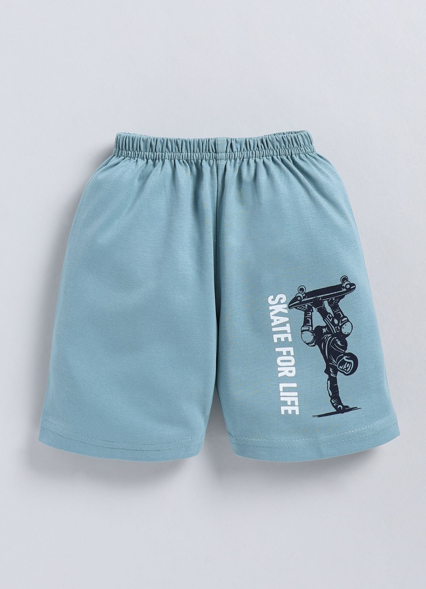 Mars Infiniti Boys & Girls Casual T-shirt Shorts (Navy Blue, light Blue)