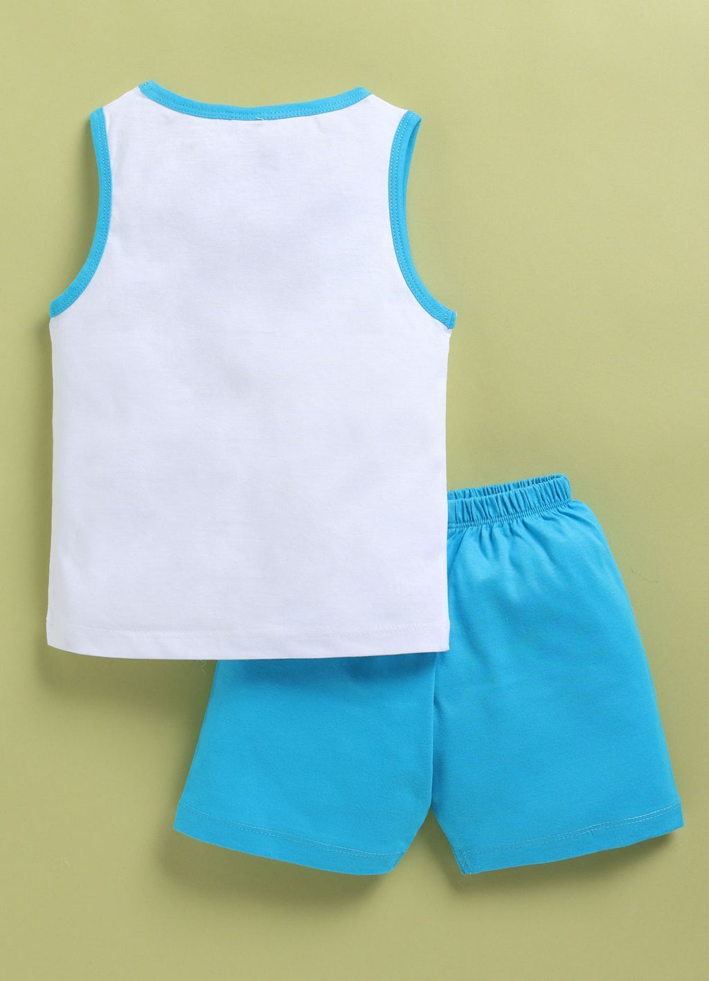 Mars Infiniti Baby Boys & Baby Girls Casual T-shirt Shorts (Blue, White)