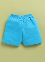 Mars Infiniti Baby Boys & Baby Girls Casual T-shirt Shorts (Blue, White)