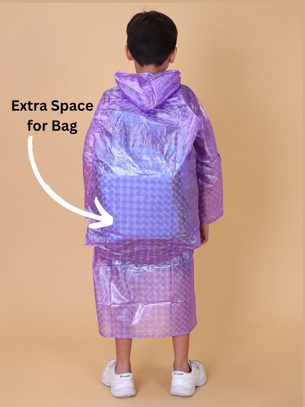 Mars Infiniti Graphic Print Boys and girls Raincoat Violet , Pack of 1, PVC Plastic Raincoat