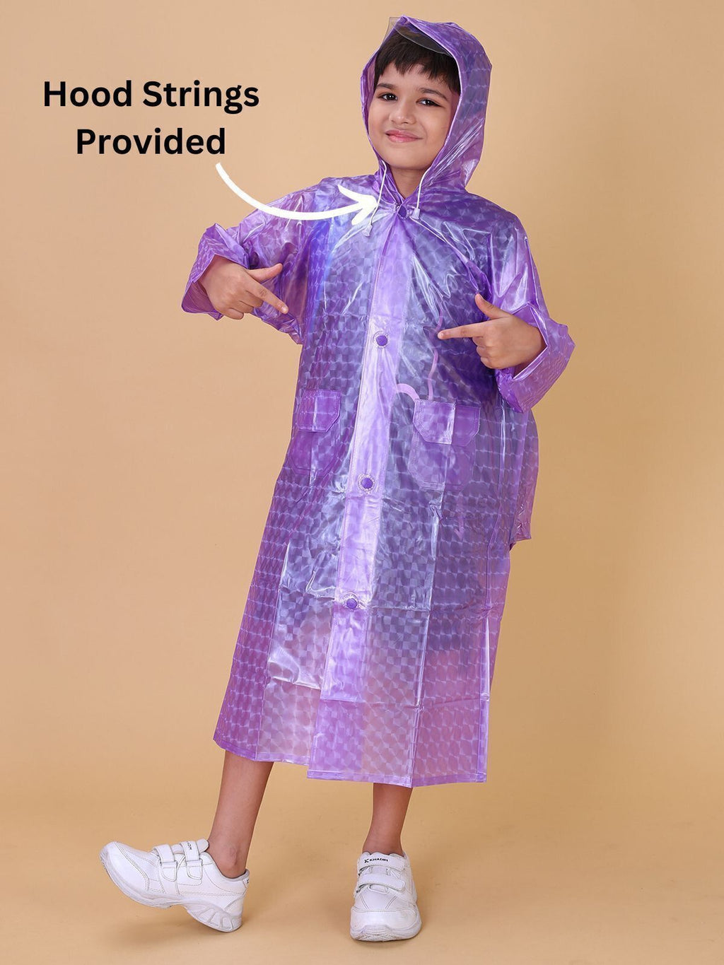 Mars Infiniti Graphic Print Boys and girls Raincoat Violet , Pack of 1, PVC Plastic Raincoat