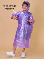 Mars Infiniti Graphic Print Boys and girls Raincoat Violet , Pack of 1, PVC Plastic Raincoat