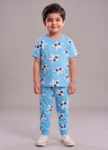 Mars Infiniti Boys Casual T-shirt Pant (Blue, Pack of 1)