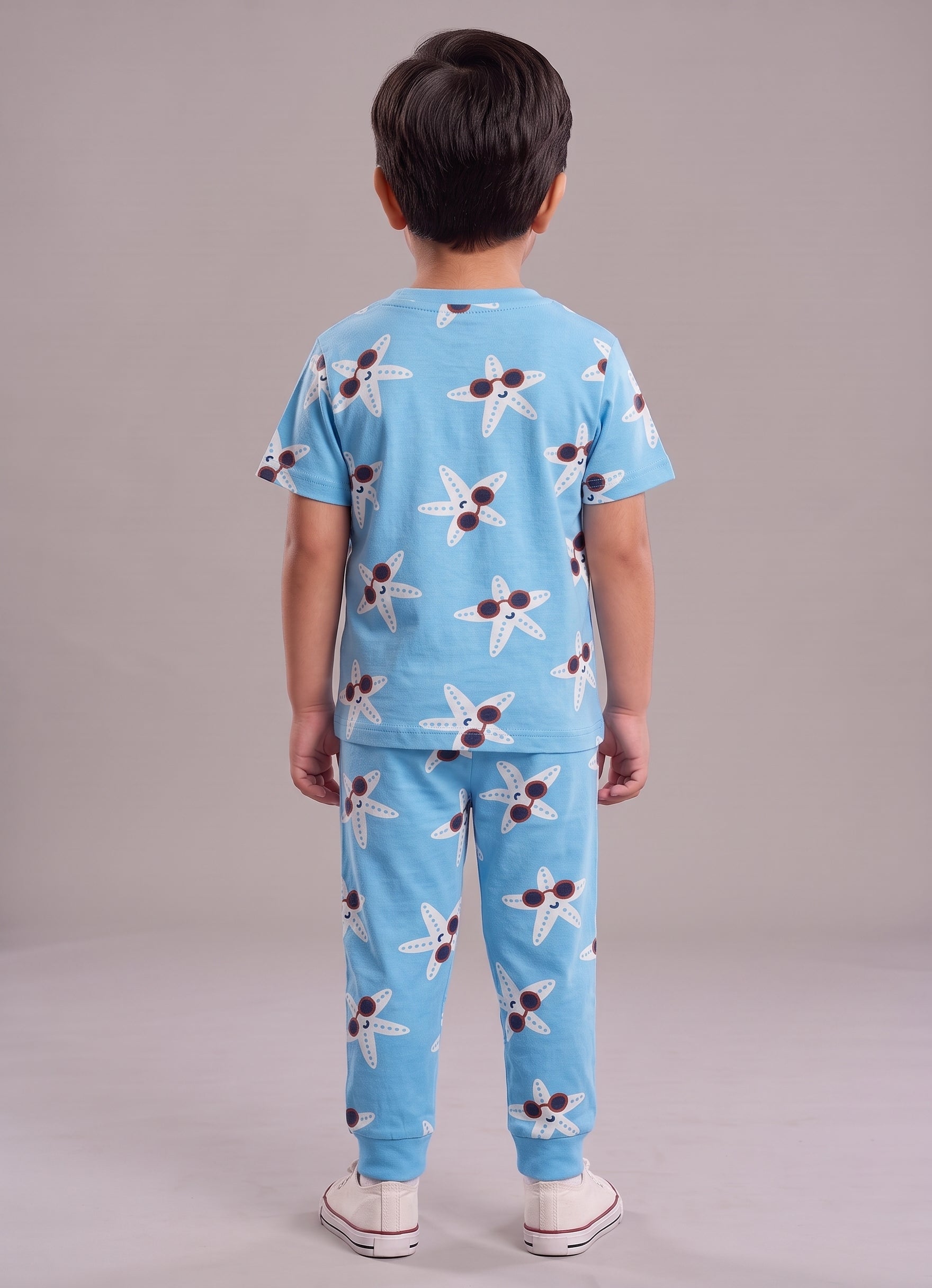 Mars Infiniti Boys Casual T-shirt Pant (Blue, Pack of 1)