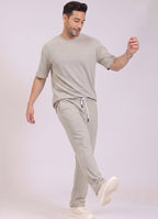 Mars Infiniti Pure Cotton Night Suit Set For Mens' (Beige)