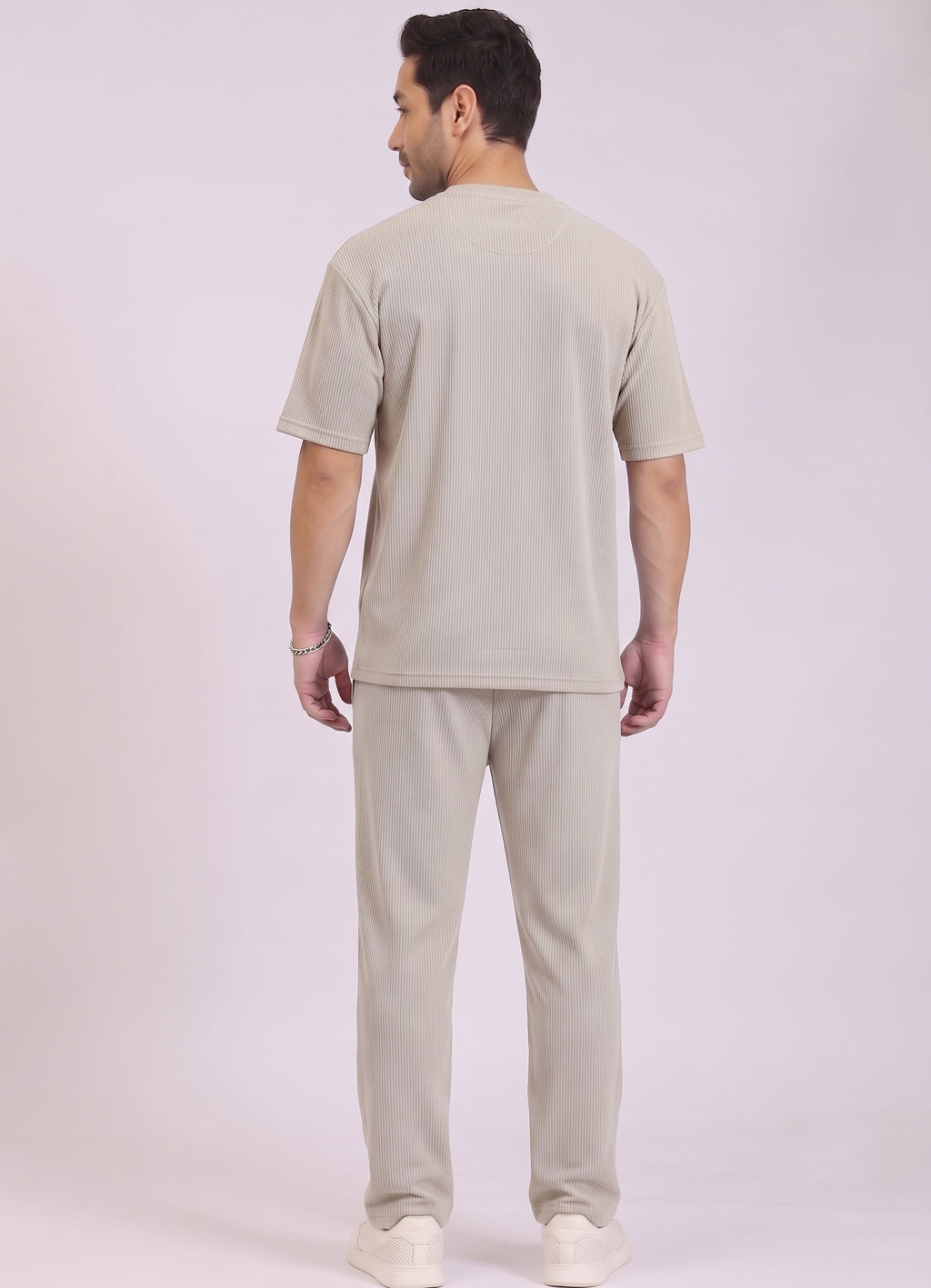 Mars Infiniti Pure Cotton Night Suit Set For Mens' (Beige)