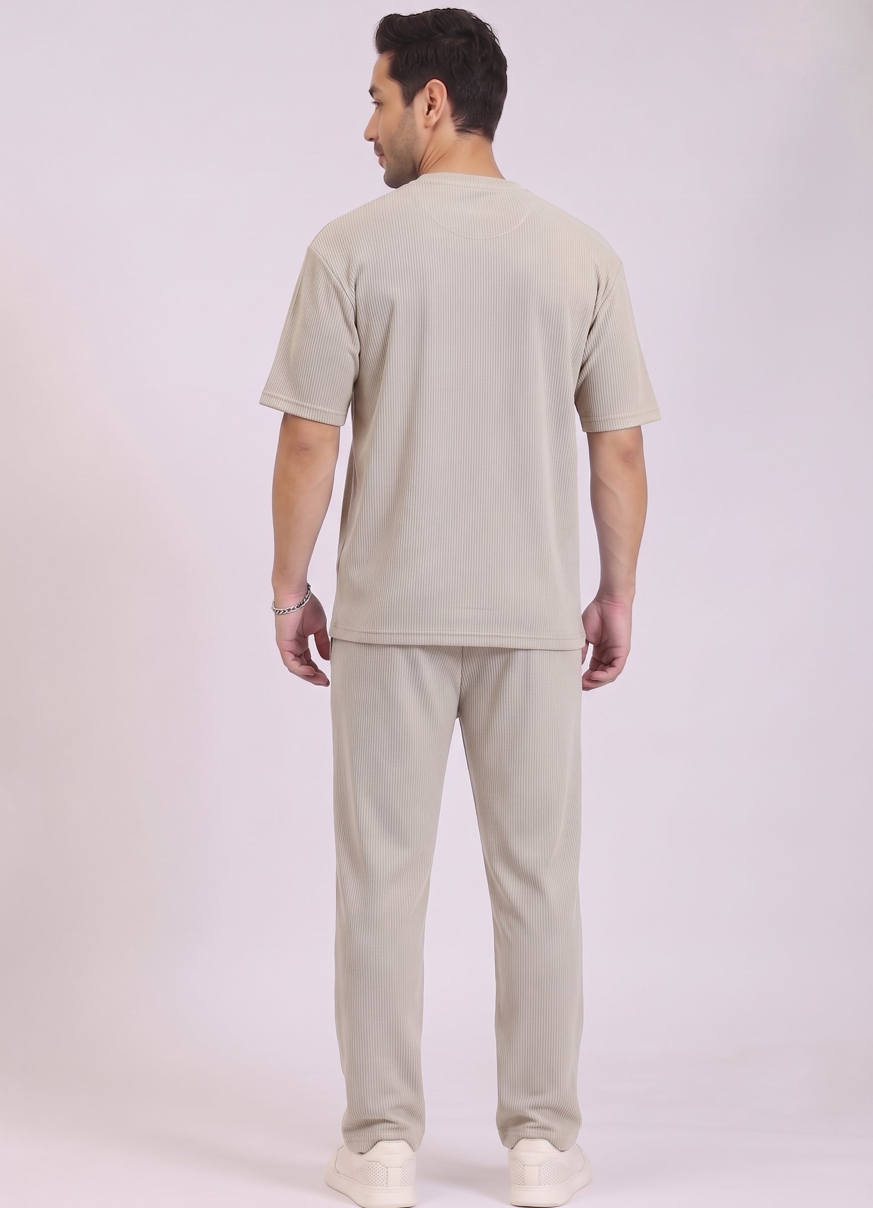 Mars Infiniti Pure Cotton Night Suit Set For Mens' (Beige)