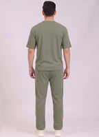Mars Infiniti Pure Cotton Night Suit Set For Mens' (Bottle Green)