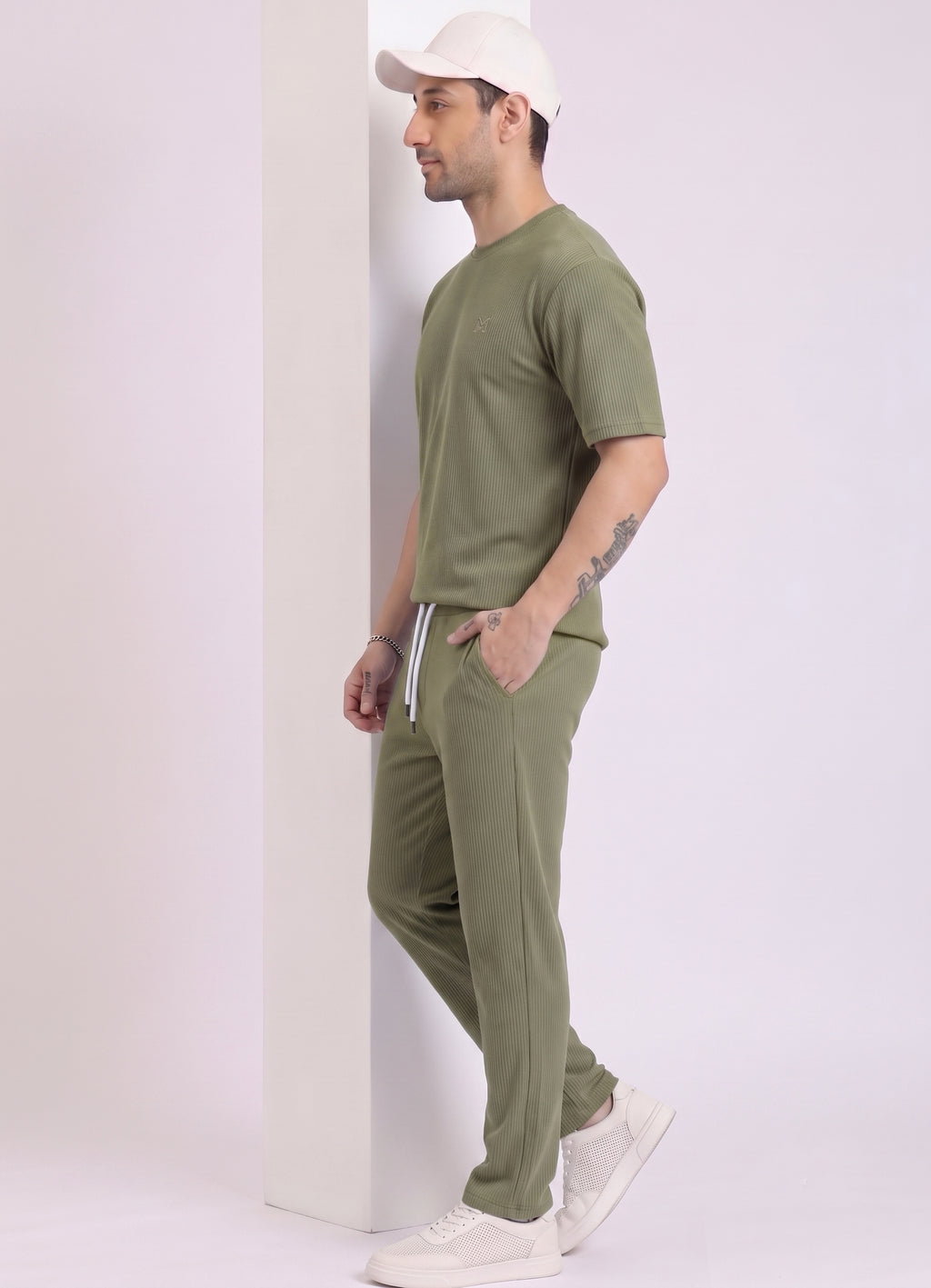 Mars Infiniti Pure Cotton Night Suit Set For Mens' (Bottle Green)