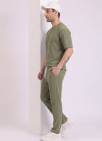 Mars Infiniti Pure Cotton Night Suit Set For Mens' (Bottle Green)
