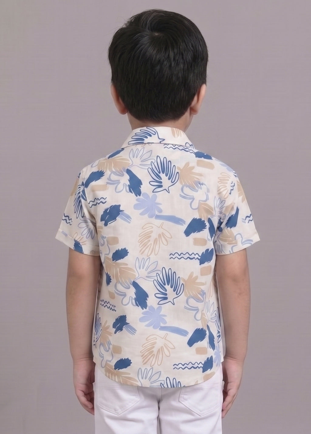 Mars Infiniti Boys All Over Printed Spread Collar Half Sleeves Shirt (Combo Set Pack of 2)