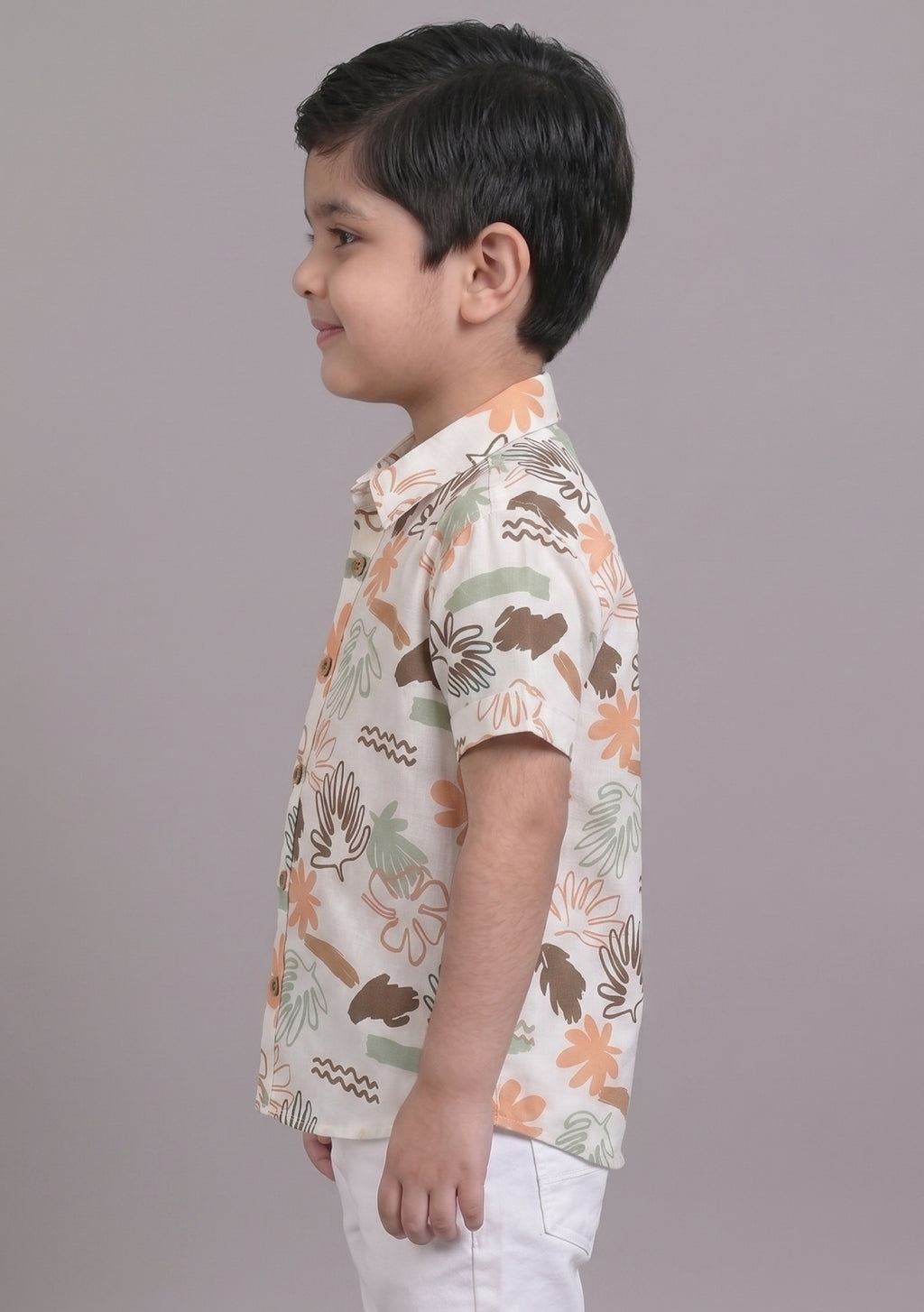 Mars Infiniti Boys All Over Printed Spread Collar Half Sleeves Shirt (Combo Set Pack of 2)