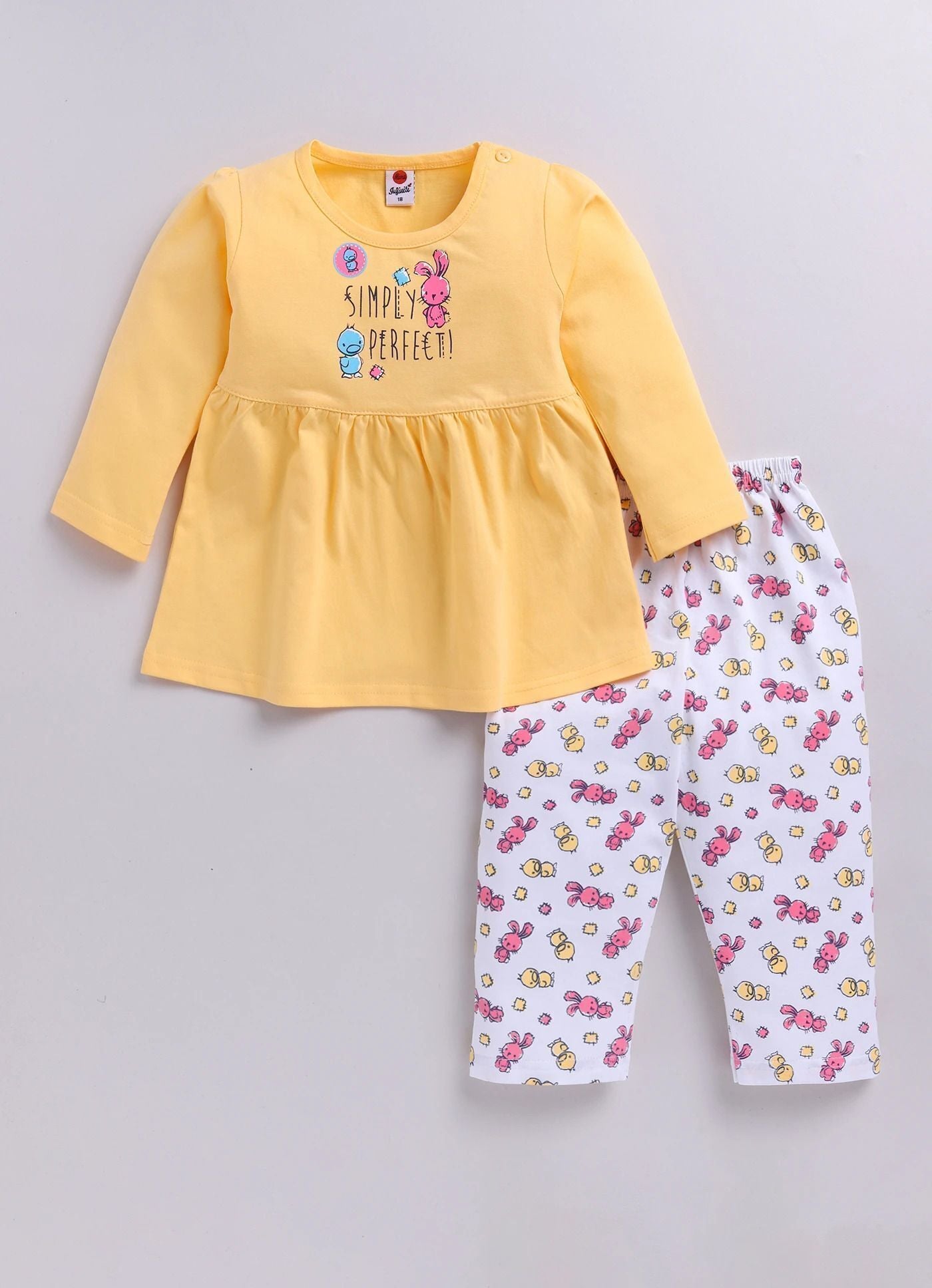 Mars Infiniti Baby Girls Casual Dress Pant (yellow, mint green, pink)