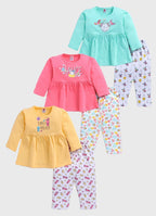 Mars Infiniti Baby Girls Casual Dress Pant (yellow, mint green, pink)
