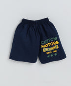 Mars Infiniti Boys Casual T-shirt Shorts (Green_Blue)