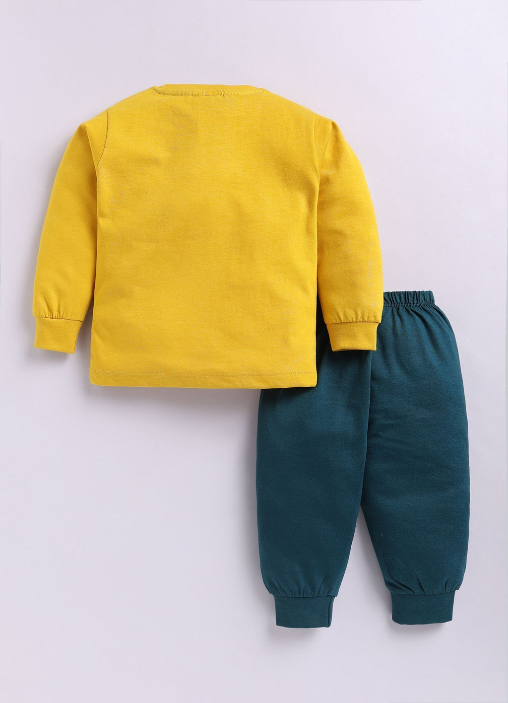 Mars Infiniti Boys Casual T-shirt Track Pants (Mustard Yellow, Deep Green)