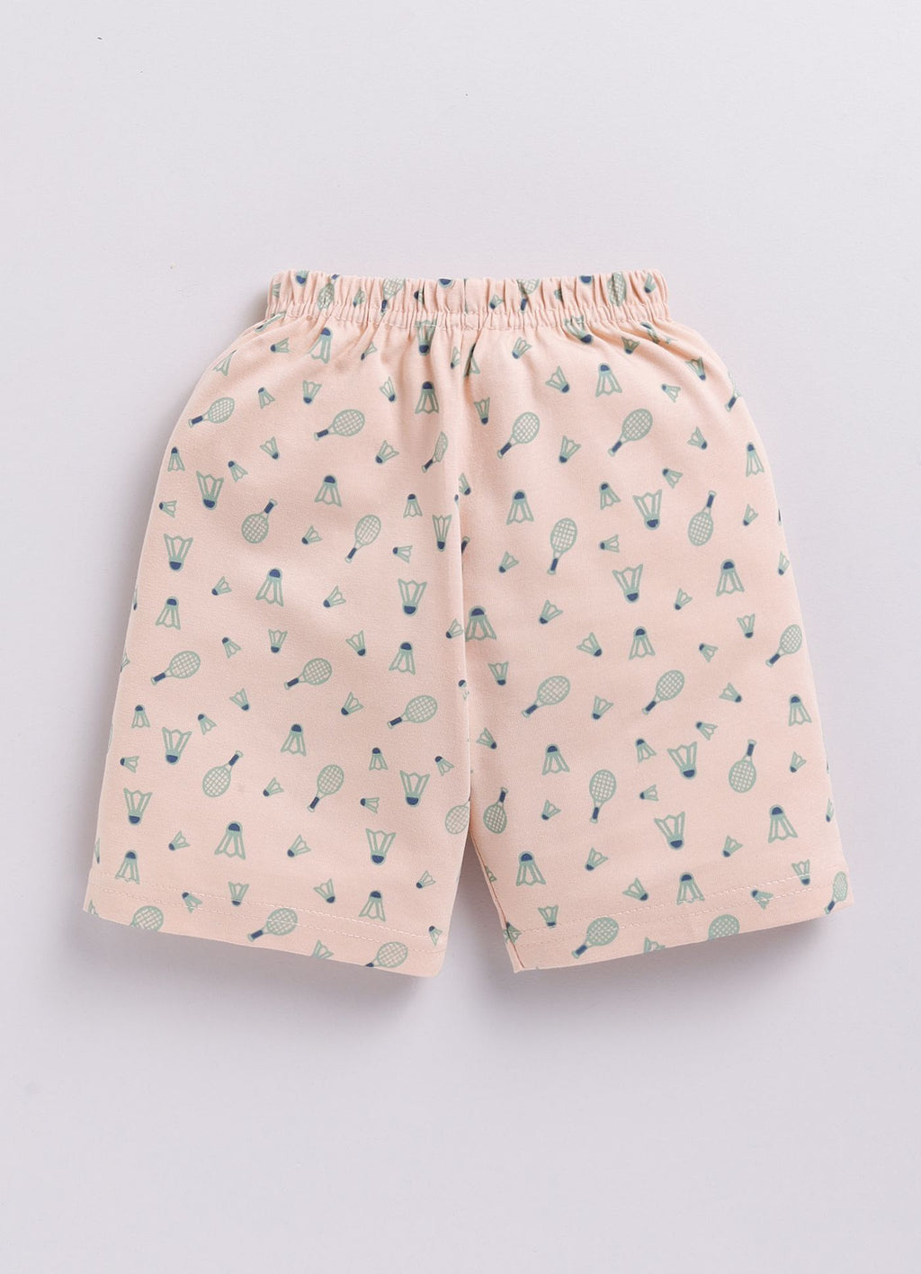 Mars Infiniti Boys & Girls Casual T-shirt Shorts (Green, Beige)