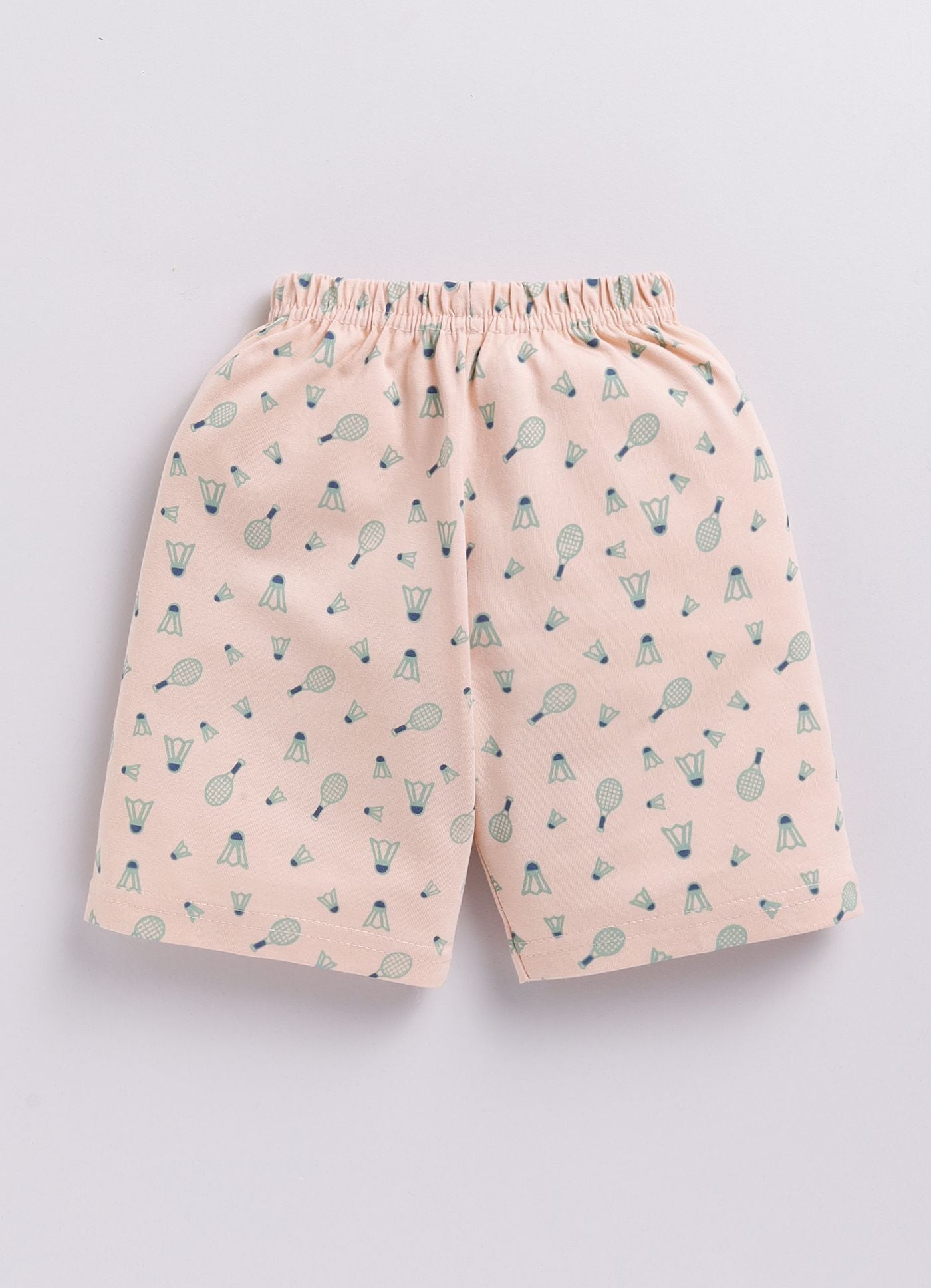 Mars Infiniti Boys & Girls Casual T-shirt Shorts (Green, Beige)