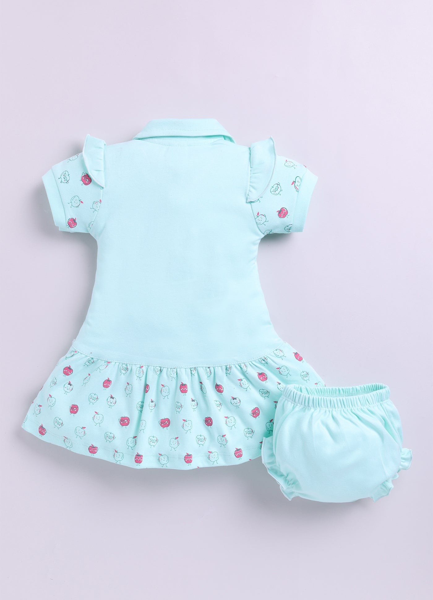 Mars Infiniti Pure Cotton Sleeveless Frock and Panty Set| Coordinated Outfit| Infant Dress|Collared Frock| Pack of 3