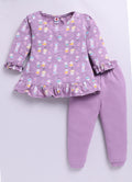 Mars Infiniti Baby Girls Casual Top Pyjama (Purple)