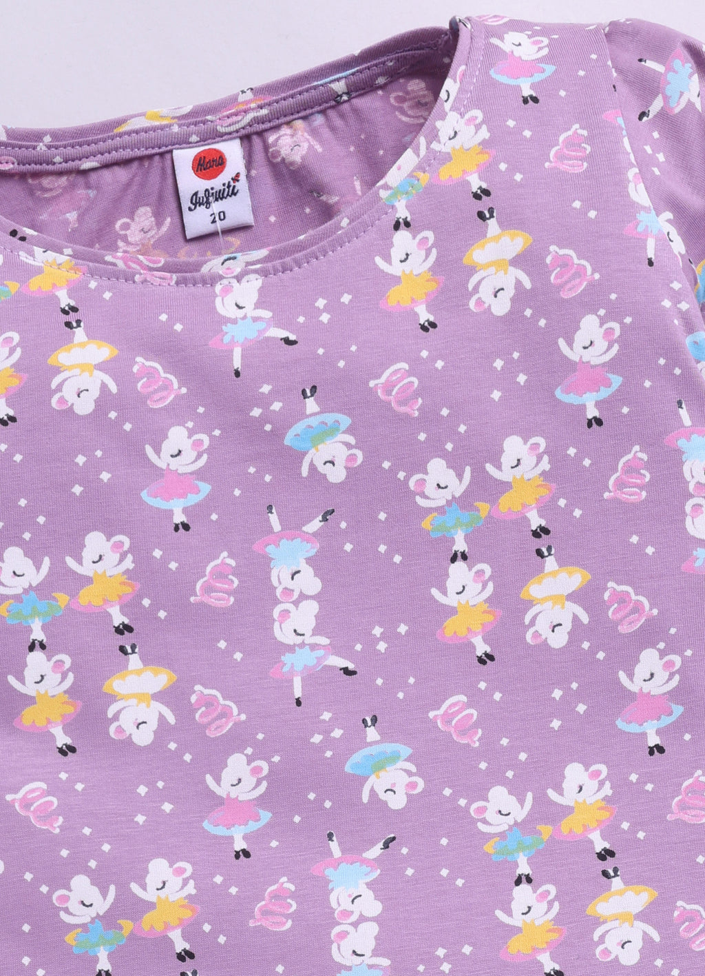 Mars Infiniti Baby Girls Casual Top Pyjama (Purple)