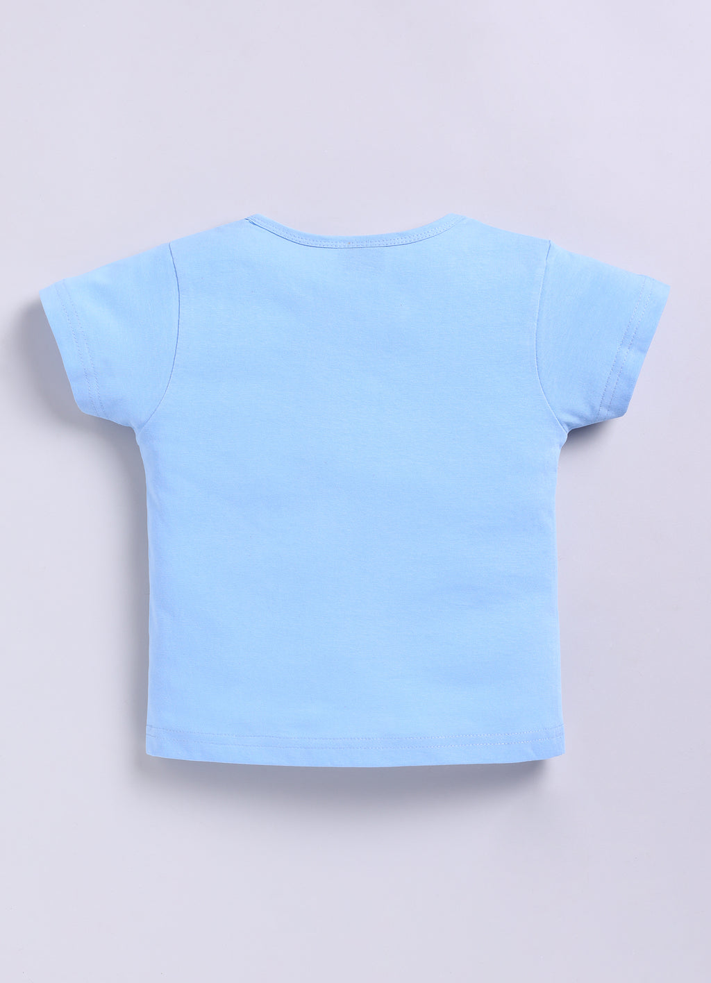 Mars Infiniti Pure Cotton Tshirts for Girls Kids | Summer Tops for Babygirls |Playful Printed tees | Halfsleeve Tshirts| Colorful Playful Printed Tops| Sky Blue