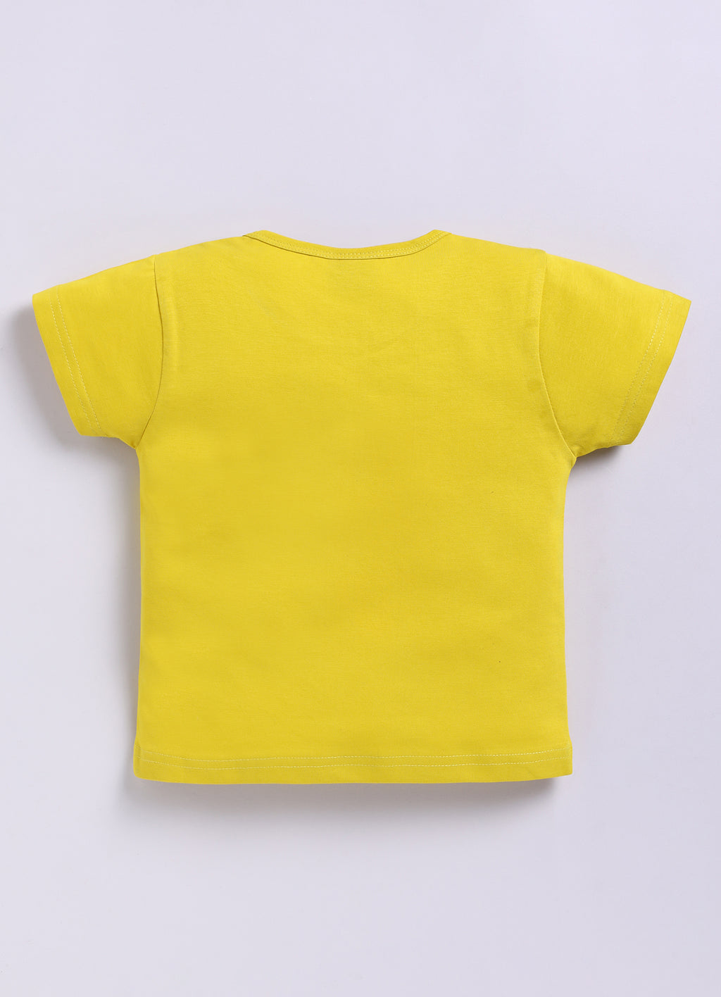 Mars Infiniti Pure Cotton Tshirts for Girls Kids | Summer Tops for Babygirls |Playful Printed tees | Halfsleeve Tshirts| Colorful Playful Printed Tops| Yellow