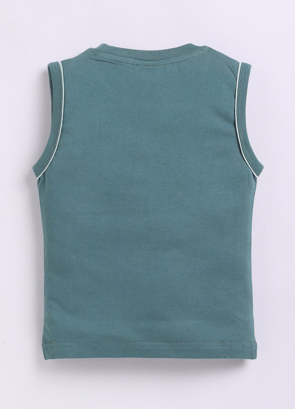 Mars Infiniti Pure Cotton Half Sleeveless T Shirt - Green