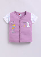 Mars Infiniti Baby Boys & Baby Girls Casual T-shirt Shorts (wine, white)