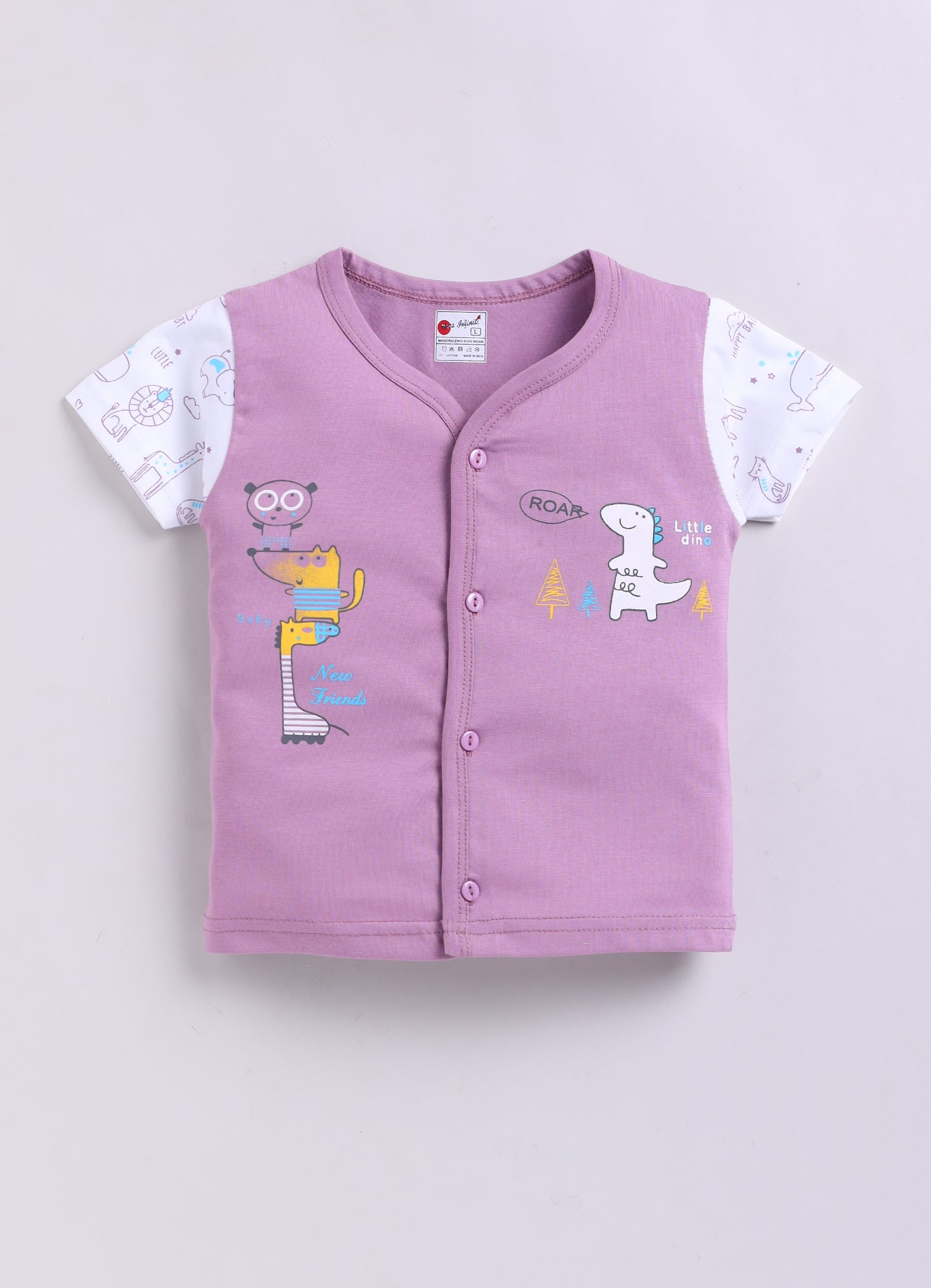 Mars Infiniti Baby Boys & Baby Girls Casual T-shirt Shorts (wine, white)