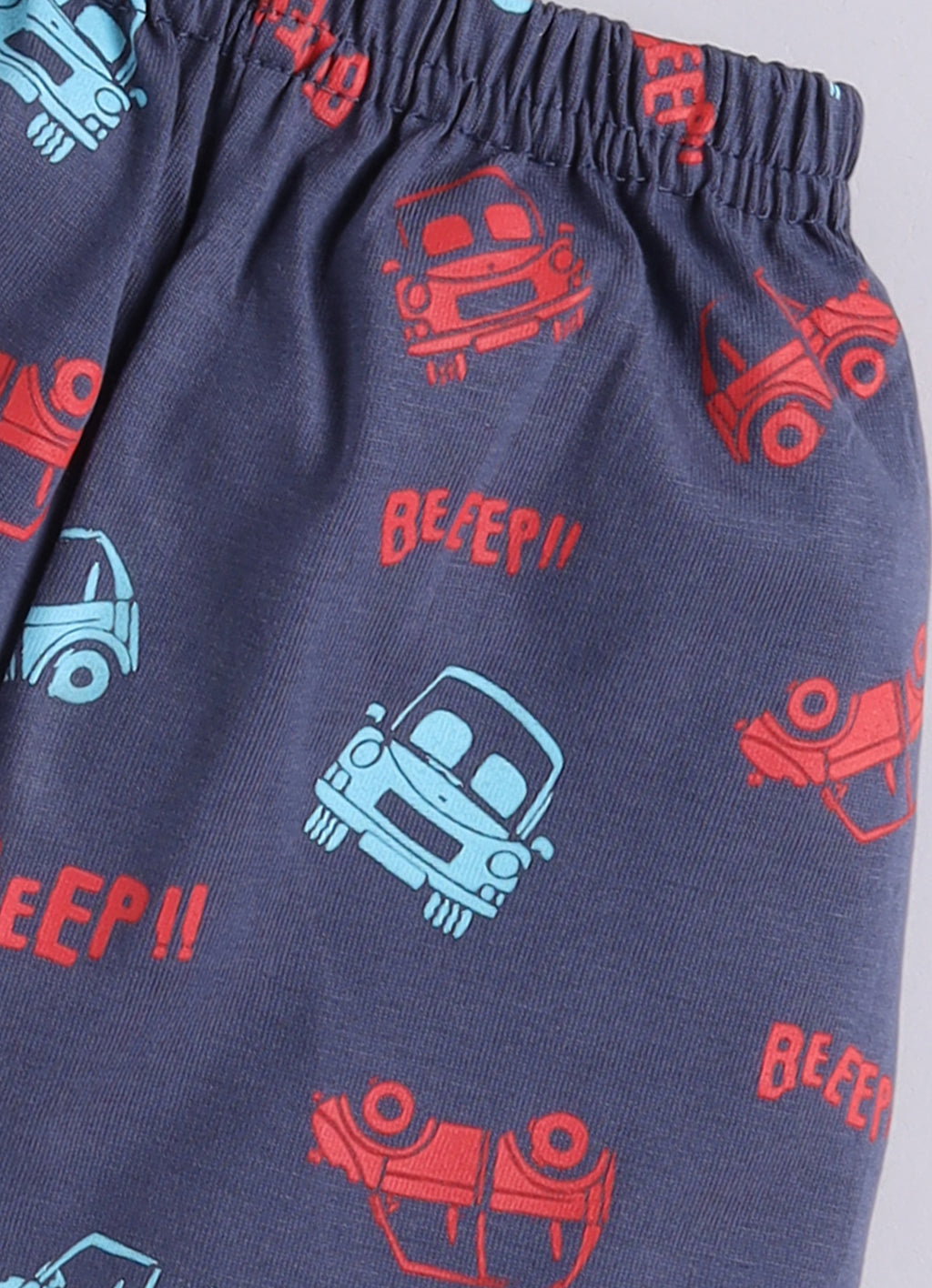 Mars Infiniti Baby Boys Pure Cotton Half Sleeve shoulder buttoned T-shirt & Shorts Set
