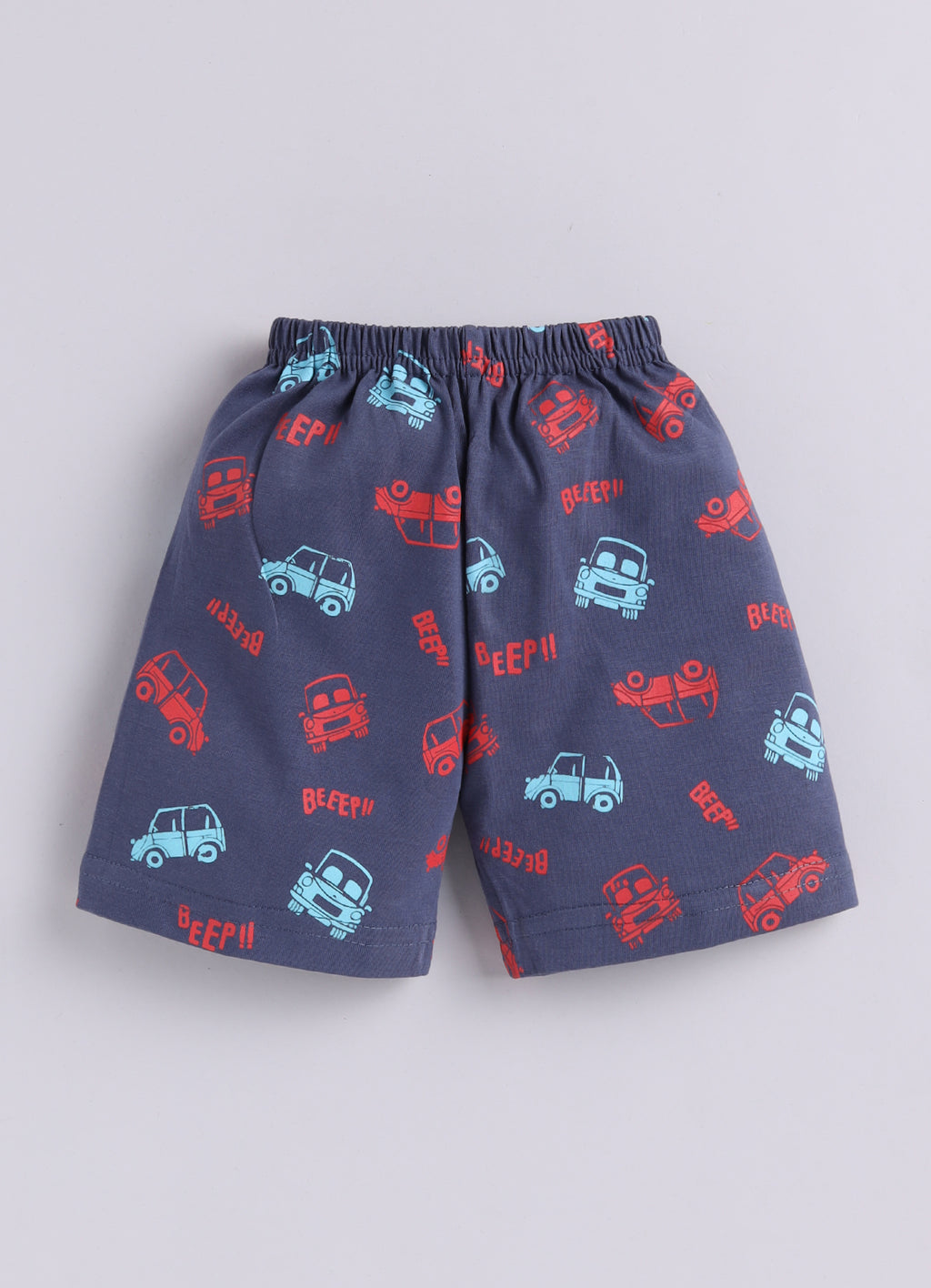Mars Infiniti Baby Boys Pure Cotton Half Sleeve shoulder buttoned T-shirt & Shorts Set