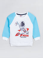 Mars Infiniti Full Sleeves Roundneck Winter Sweatshirt, Pack of 2, White, Sky Blue