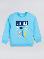 Mars Infiniti Roundneck Full Sleeve Printed Baby Boys & Baby Girls Sweatshirt (Sky Blue)